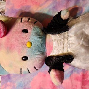 Build A Bear Hello Kitty Sanrio Pastel Watercolor Tie Dye Plush-Retired Bow